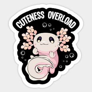 Axolotl - Cuteness Overload Kawaii Lurch Sticker